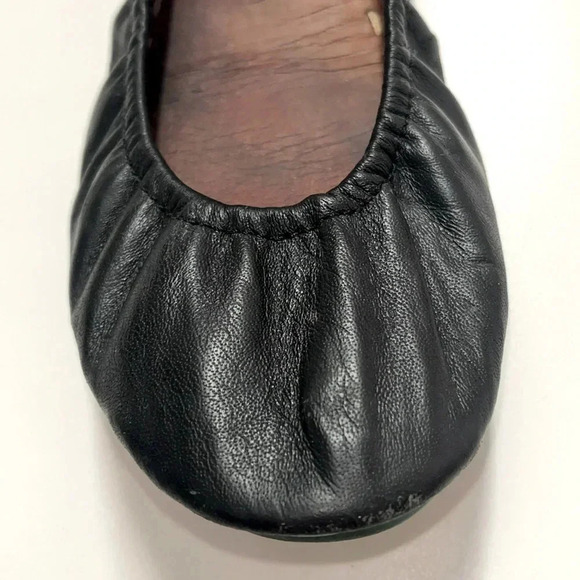 Imperfect Tieks ballet flats classic Italian leather black ballet flats size 9 - Picture 8 of 13